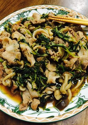 豚肉と水菜の醤油炒め-レシピのメイン写真