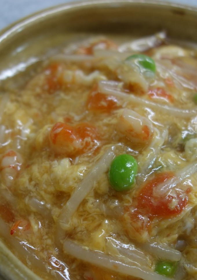 もやしとトマトのあんかけ丼-レシピのメイン写真