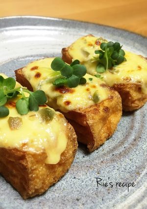 厚揚げの味噌マヨグルトチーズ焼き♡-レシピのメイン写真