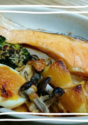 鮭と野菜の味噌マヨ焼き☆-レシピのメイン写真