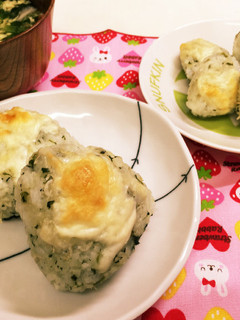 しらすと小松菜のおにぎり 離乳食にも-レシピのメイン写真