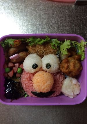 キャラ弁エルモ-レシピのメイン写真