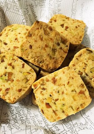 ココナッツオイルのピスタチオクッキー-レシピのメイン写真