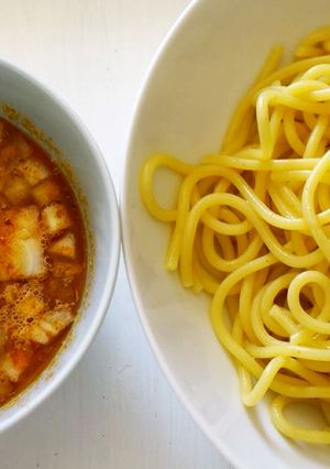 本格辛口つけ麺！パスタで市販麺を超える！-レシピのメイン写真