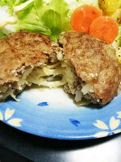 簡単チーズインハンバーグ-レシピのメイン写真