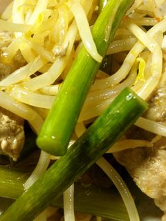 豚肉とにんにくの芽のピリ辛炒め✾-レシピのメイン写真