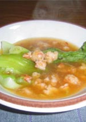 青梗菜のホット海老あんかけ-レシピのメイン写真