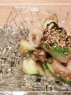 きゅうりとチクワの梅昆布おかか和え-レシピのメイン写真