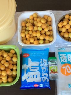 減塩 小梅の梅干し 七折小梅 ①塩漬け編-レシピのメイン写真
