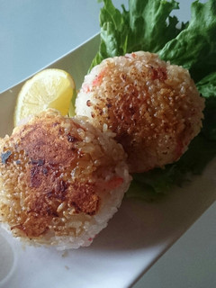 カルシウムたっぷり焼きおにぎり-レシピのメイン写真