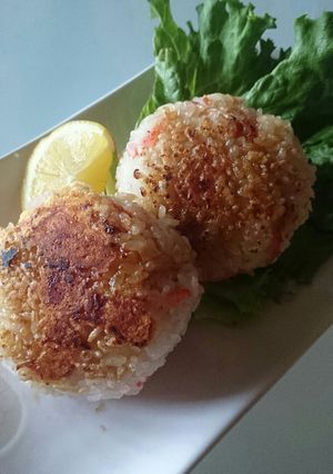 カルシウムたっぷり焼きおにぎり-レシピのメイン写真