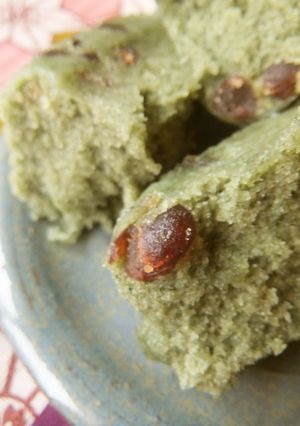 ６分で よもぎ小豆 米粉蒸しパン-レシピのメイン写真