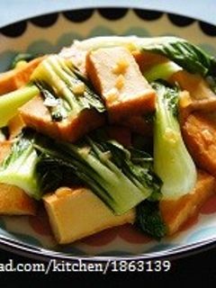 厚揚げと青梗菜の油淋鶏タレ炒め-レシピのメイン写真