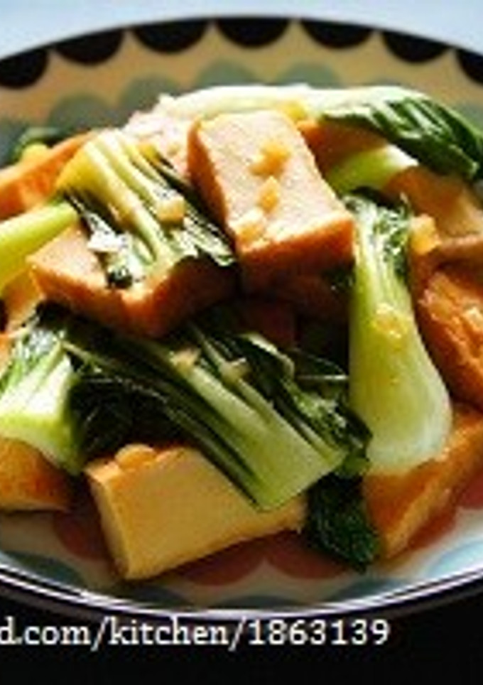 厚揚げと青梗菜の油淋鶏タレ炒め-レシピのメイン写真