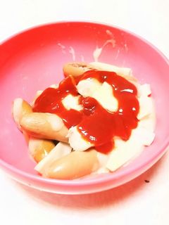 エリンギウィンナチーズケチャップサラダ-レシピのメイン写真