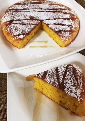HM☆フライパンで！人参とバナナのケーキ-レシピのメイン写真