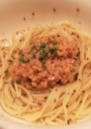 ずぼらde簡単☆彡ゆかり納豆パスタ-レシピのメイン写真
