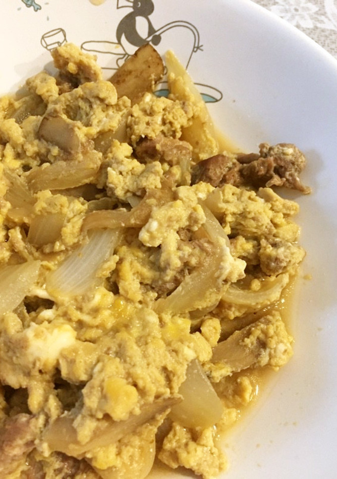 親子丼みたいな♡豚肉の卵とじ-レシピのメイン写真
