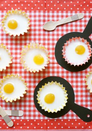 なんちゃって目玉焼き！５分で完成ミルク寒天♪-レシピのメイン写真