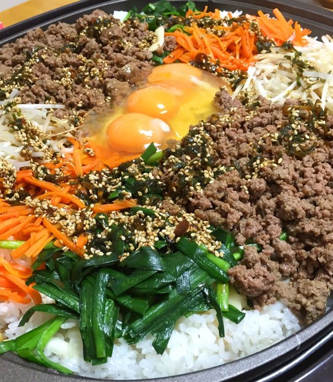 ホットプレートで簡単ビビンバ♪-レシピのメイン写真