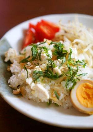 豆腐とザーサイの簡単混ぜごはん-レシピのメイン写真
