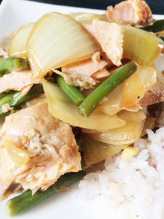 鮭と野菜のバター醤油炒め-レシピのメイン写真