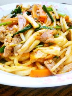 野菜たっぷりキムチ焼きうどん-レシピのメイン写真