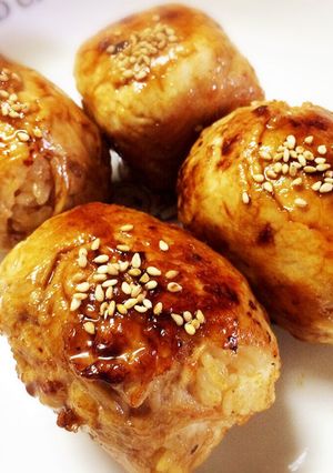 焼肉のタレで！肉巻きおにぎり-レシピのメイン写真