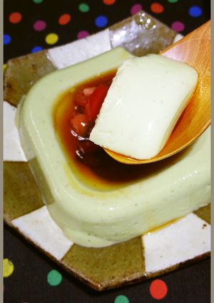 暑い夏！豆乳でかんたん！女のアボカド豆腐-レシピのメイン写真