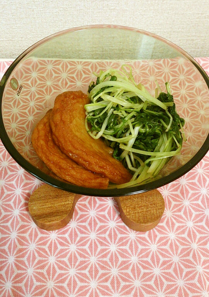 麺つゆで！水菜とさつま揚げのさっと煮-レシピのメイン写真