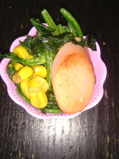 お弁当用冷凍☆魚肉ソとほうれん草のソテー-レシピのメイン写真