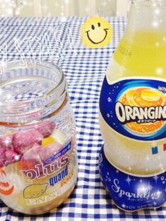 ♡オランジーナで簡単ひんやりデザート♡-レシピのメイン写真