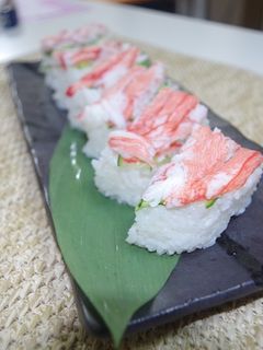 かに風味かまぼこの押し寿司-レシピのメイン写真
