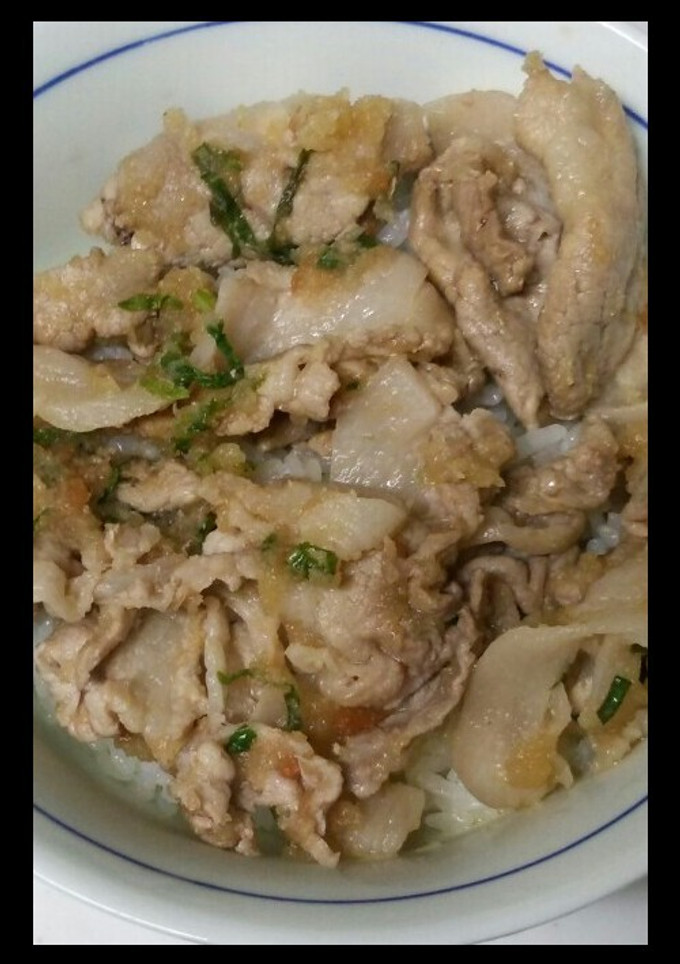 簡単☆豚の梅しそおろし丼-レシピのメイン写真