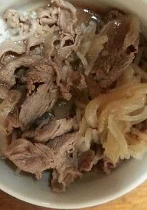 牛丼☆しらたき入り-レシピのメイン写真