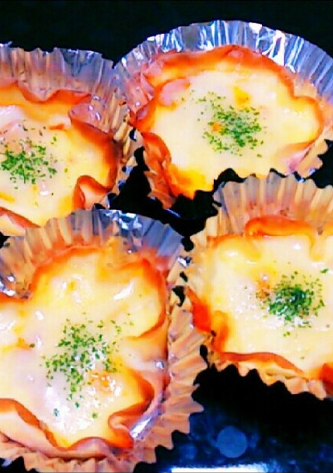 餃子の皮でエビのミートグラタン風-レシピのメイン写真