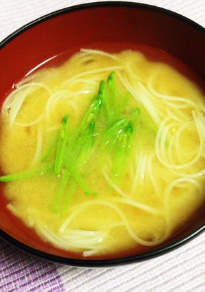 ちゅる♪ うまっ♪ そうめんの味噌汁-レシピのメイン写真