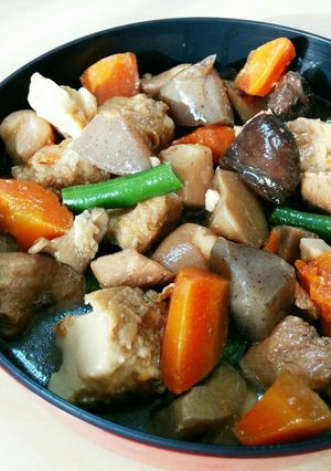 ざらめと醤油で炒り鶏（筑前煮）-レシピのメイン写真
