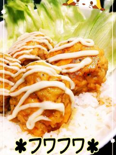 ♡鶏つくねの照り焼きマヨ丼♡-レシピのメイン写真