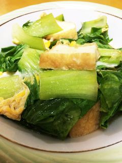 青梗菜と厚揚げのたまごとじ-レシピのメイン写真