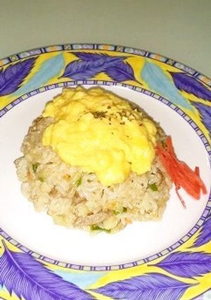 パサパサではないパラパラ炒飯をスフレ卵で-レシピのメイン写真