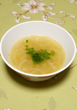 新玉ねぎで和風オニオンスープ-レシピのメイン写真