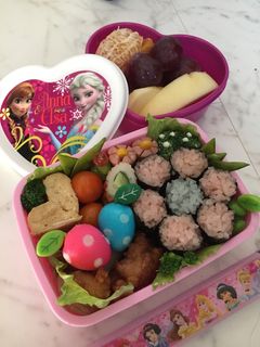細巻き DE お花 キャラ弁-レシピのメイン写真