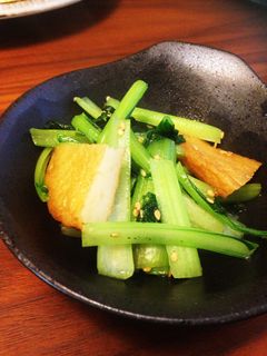 小松菜とひら天の炒め物-レシピのメイン写真