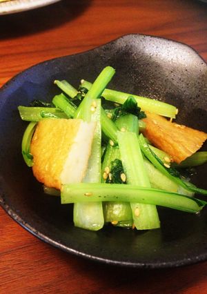 小松菜とひら天の炒め物-レシピのメイン写真