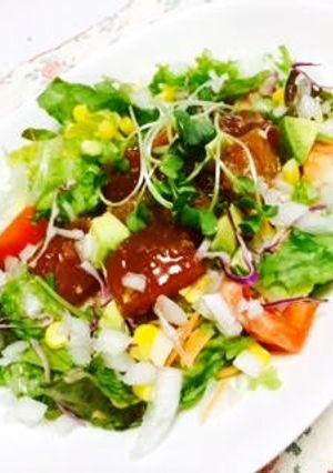 ☆洋風マグロ丼☆ポキ丼ではないけど・・・-レシピのメイン写真