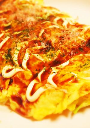 キャベツたっぷり♪お好み焼き風な卵焼き☆-レシピのメイン写真