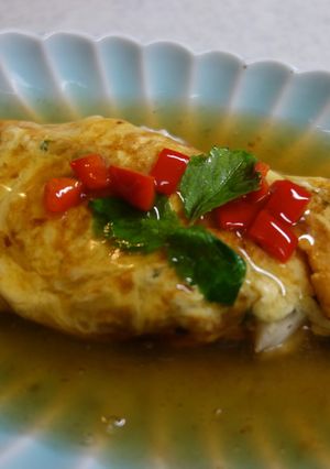 明石焼き風オムレツ-レシピのメイン写真