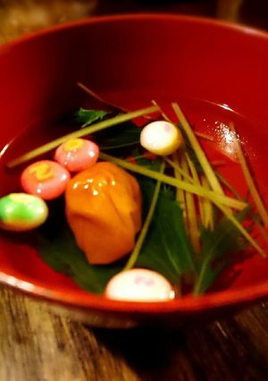 初夏にサッパリ！白だしと梅ぼしのすまし汁-レシピのメイン写真
