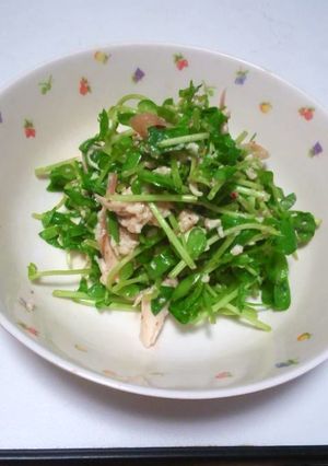 豆苗と豆腐のサラダ-レシピのメイン写真